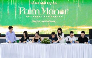 Nhiều khách hàng ký hợp đồng mua nhà với chủ đầu tư tại sự kiện ra mắt dự án Palm Manor